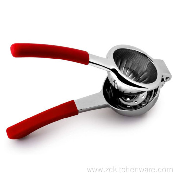 Heavy Duty Silicone Handle Stainless Steel Lemon Squeezer